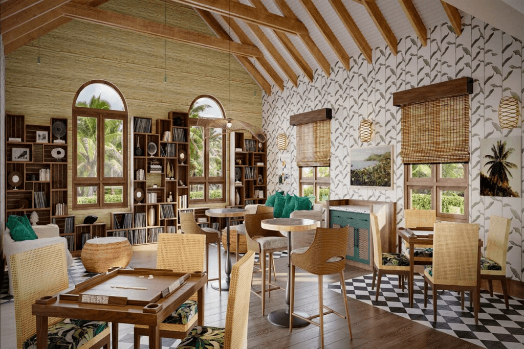 bespoke rum bar furniture in the restort