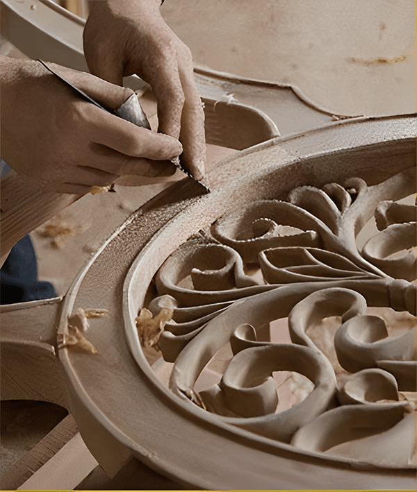Carved patterns on furniture 