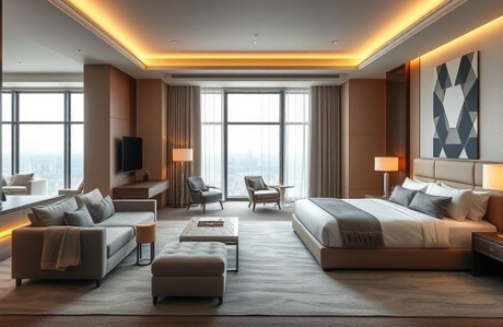 luxury hotel suite featuring modular furniture with customized storage solutions.jpg