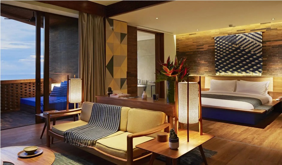 Hotel mock-up room prepared for design and material approval before mass production