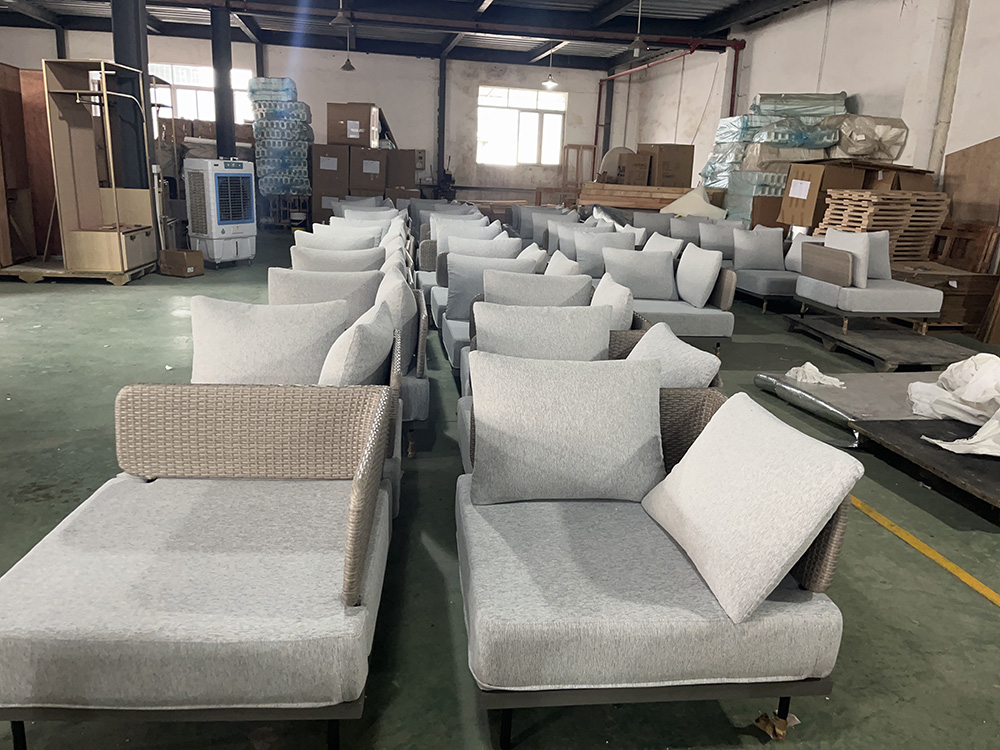 Custom resort lounge furniture produced for Dusit Thani Krabi Beach Resort