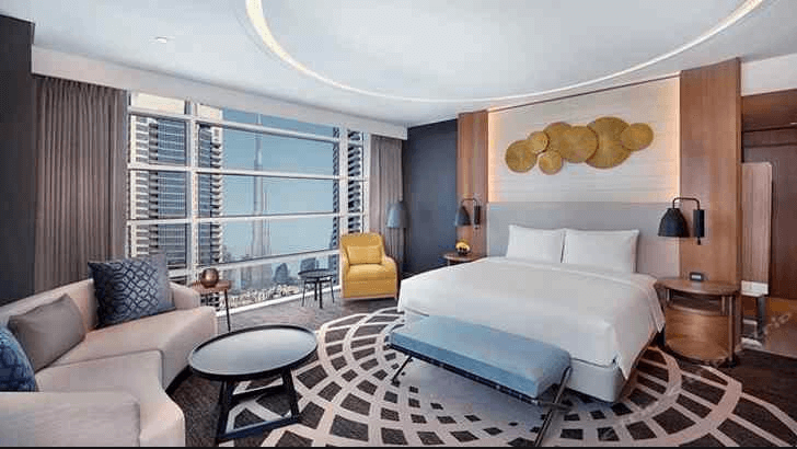 Hotel furniture scope coordination across different residential and communal spaces