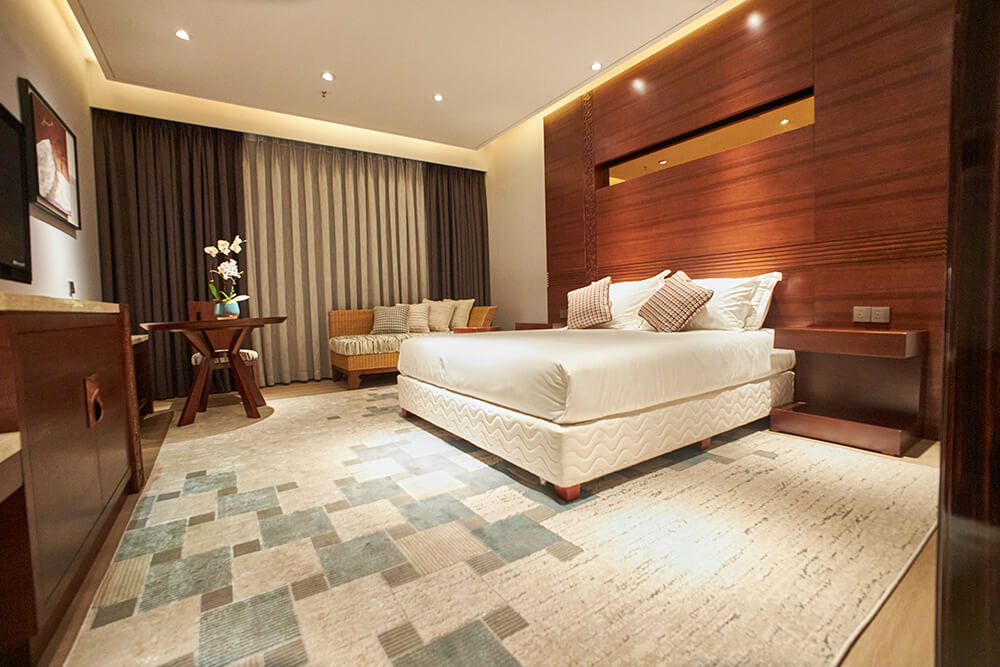Hotel guestroom furniture package prepared for project delivery