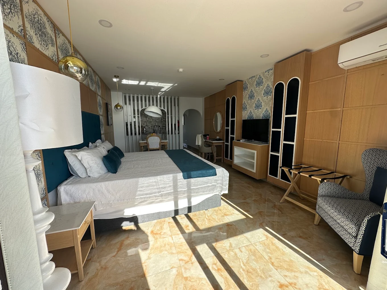 Custom hotel room furniture supplied for Grand Muthu Oura View Beach Club 2024