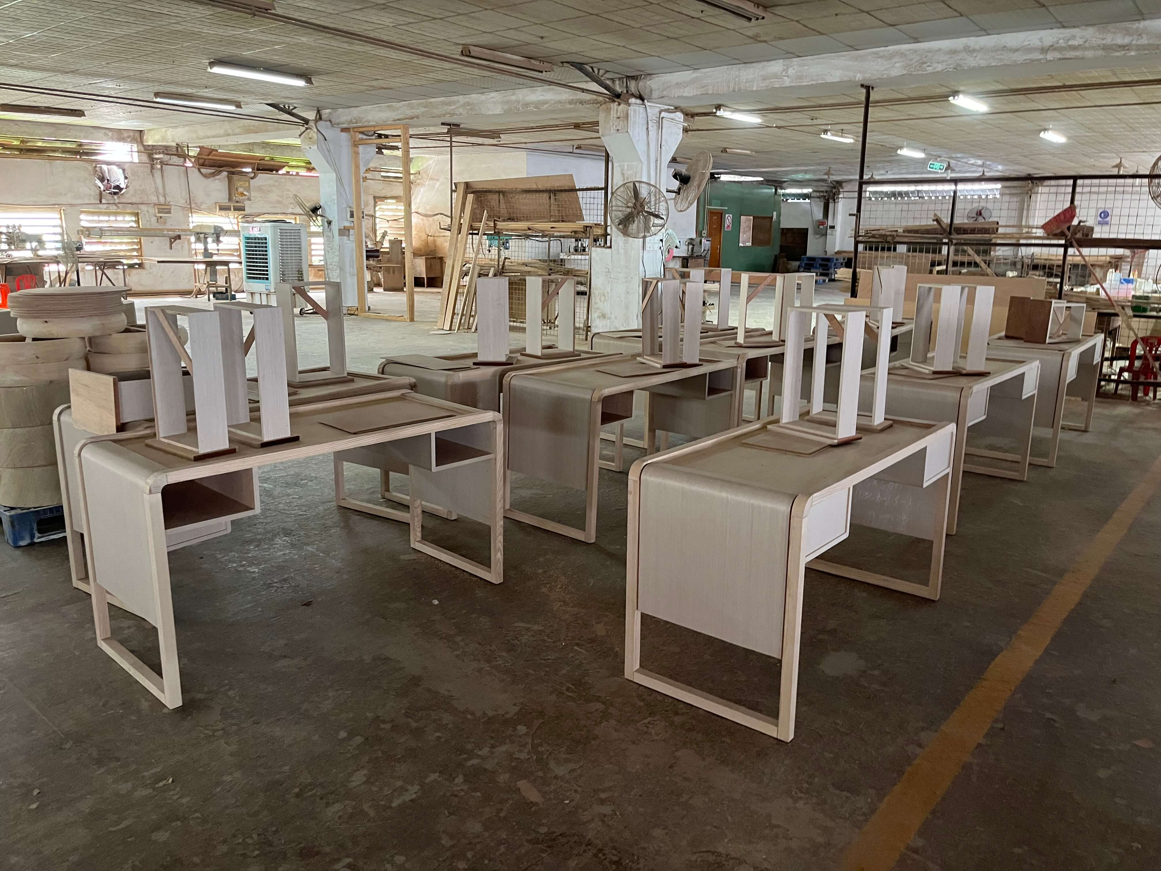 Custom hotel furniture production for Dusit Thani Krabi renovation phase