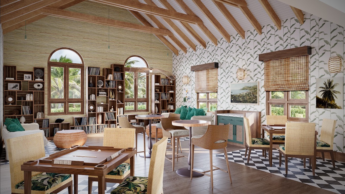 Bespoke hospitality furniture supplied for Sandals Saint Vincent