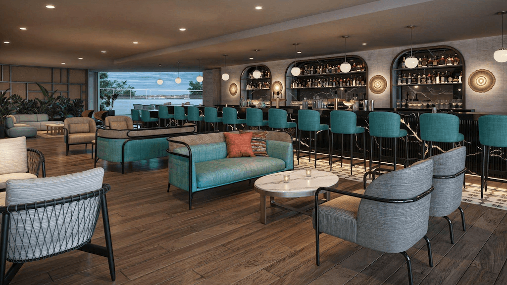 contract-grade furniture for InterContinenal hotel public area