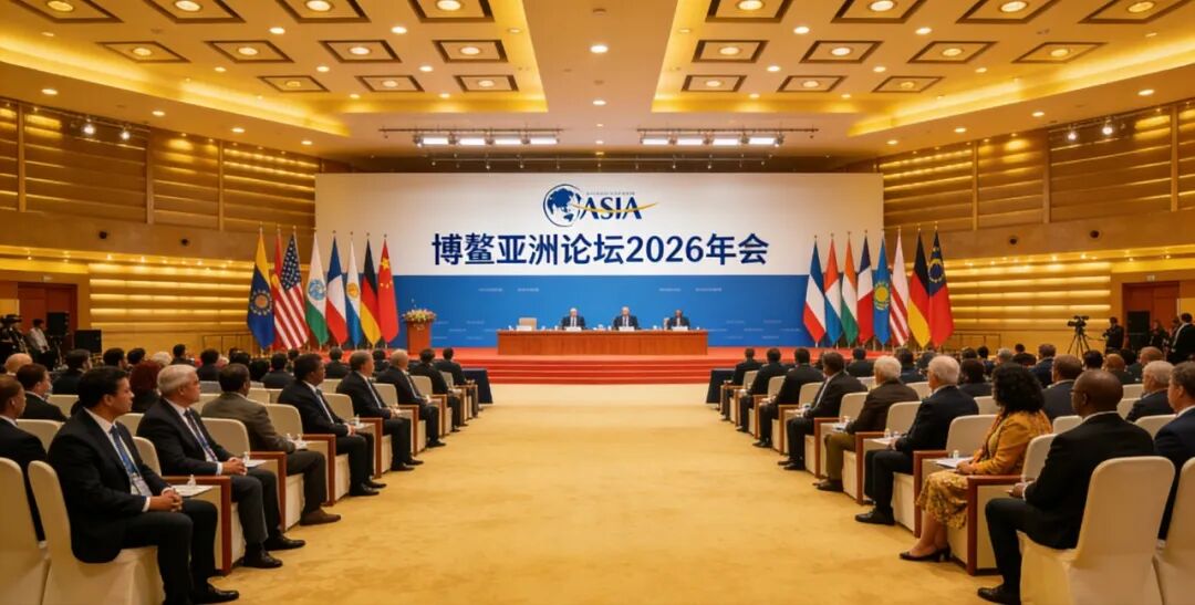 Boao Forum conference hall interior with large-scale seating and furniture layout.jpg
