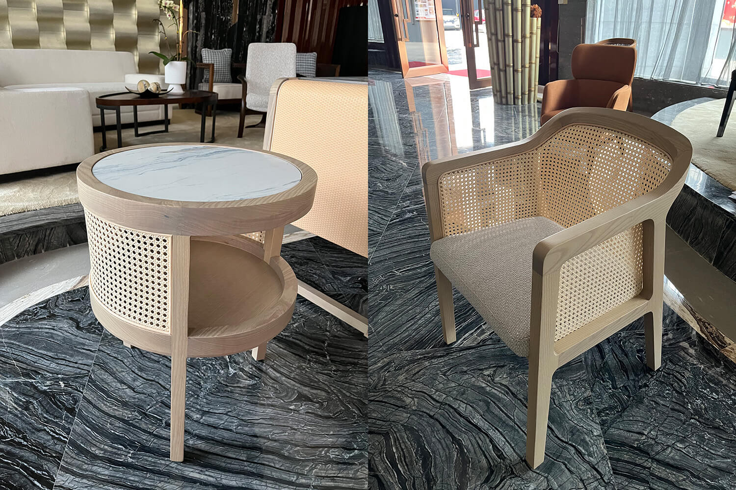 Sample approval for bespoke hotel furniture project