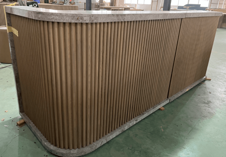 Approved hotel furniture sample displayed before mass production begins